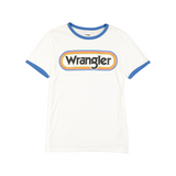 Wrangler Logo Ringer Tee Offwhite