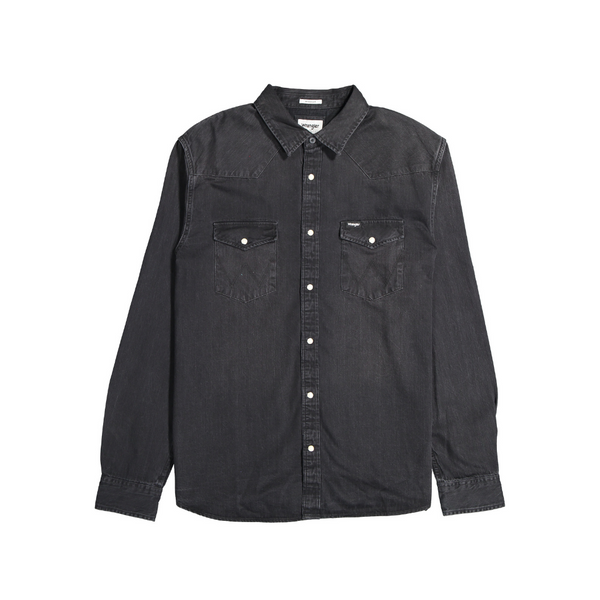 Wrangler Western Denim Shirt Dark Used
