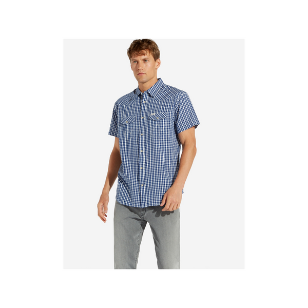 Wrangler Western Shirt Peacoat Blue