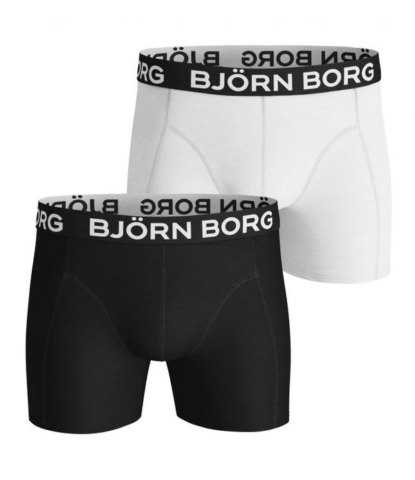 2 pk Bjørn Borg Noos Solid Boxer Shorts