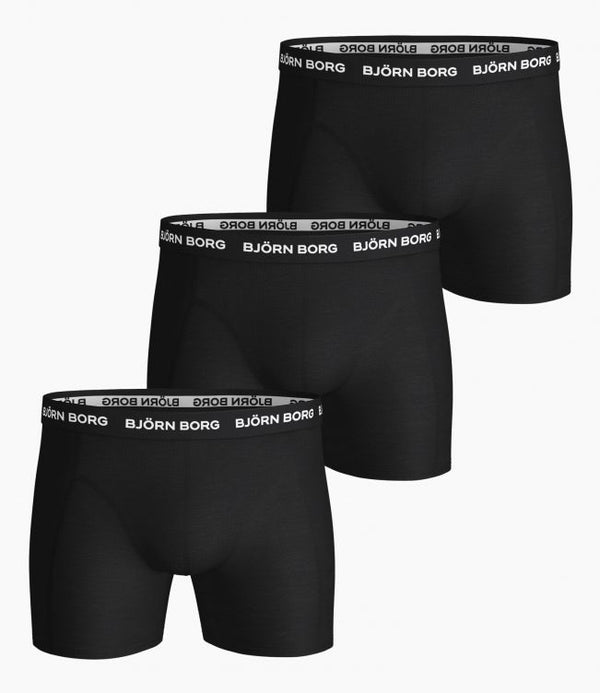 3 pk Bjørn Borg Noos Solid Boxer Shorts